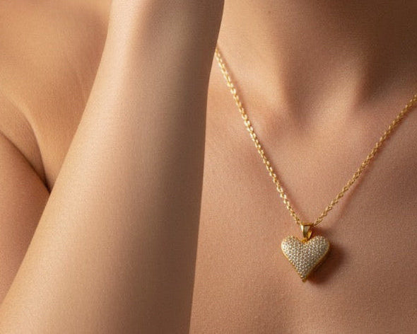 Amore Pavé Heart Necklace