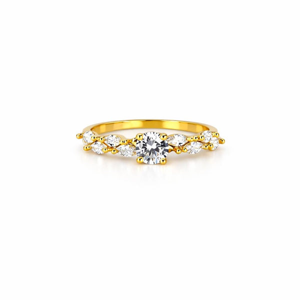 Amour Crown Gold Ring