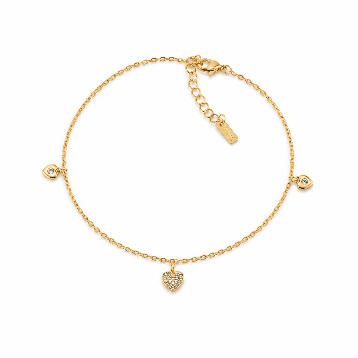 Clover Heart Anklet