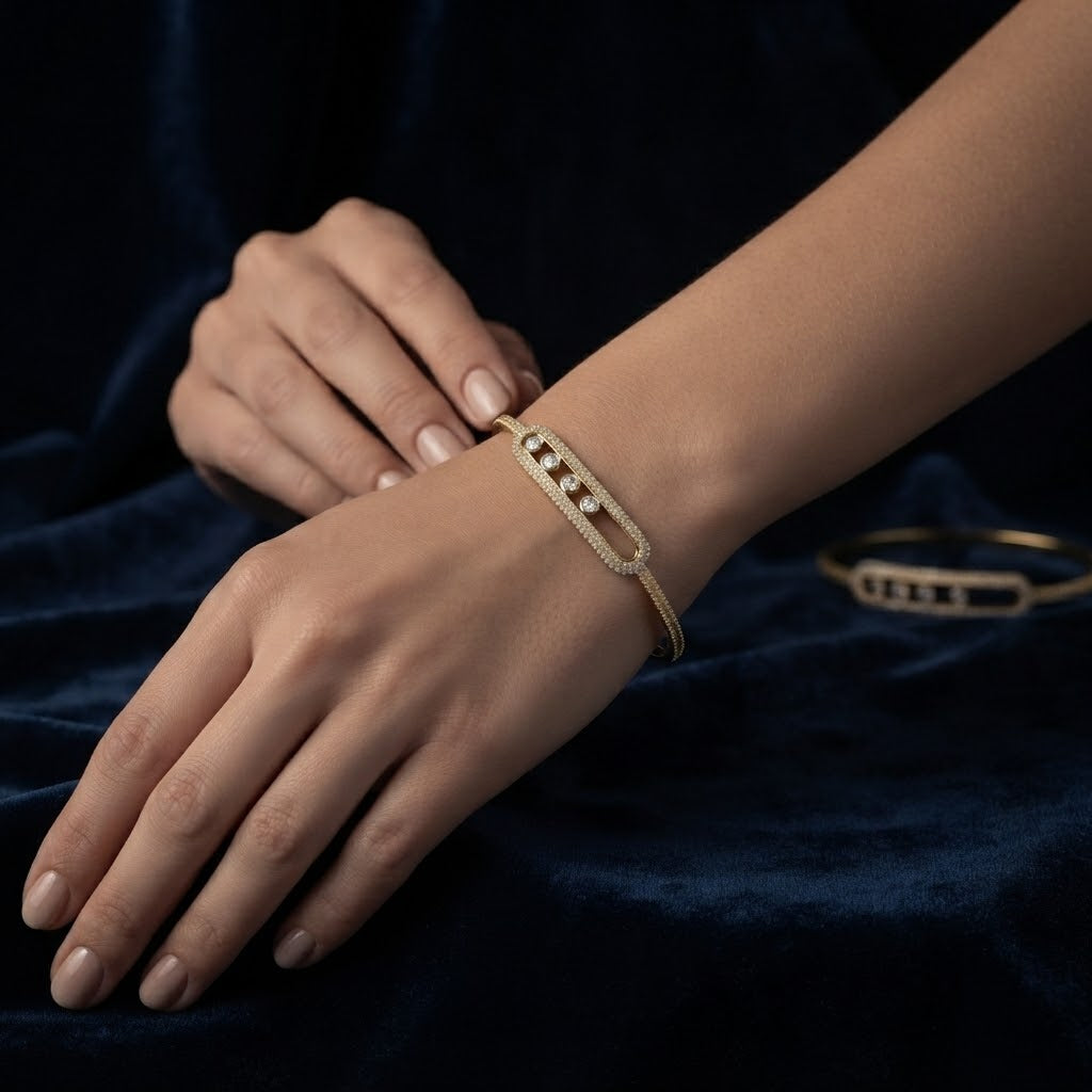 Crystal Slider Bangle