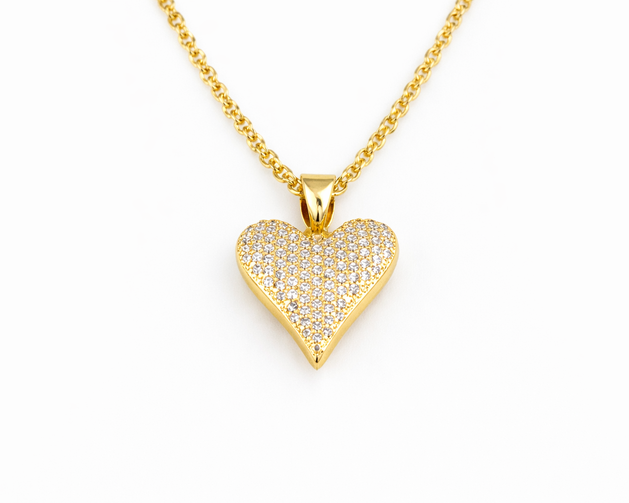Amore Pavé Heart Necklace