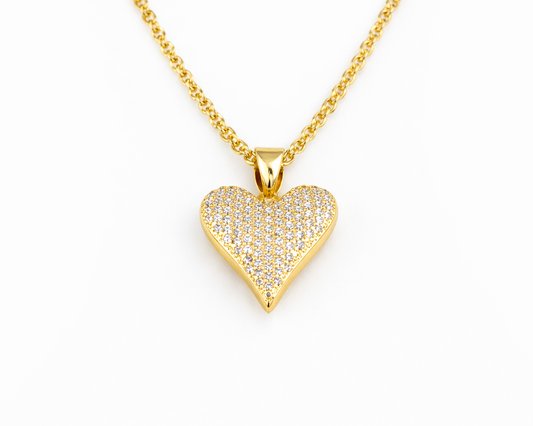 Amore Pavé Heart Necklace