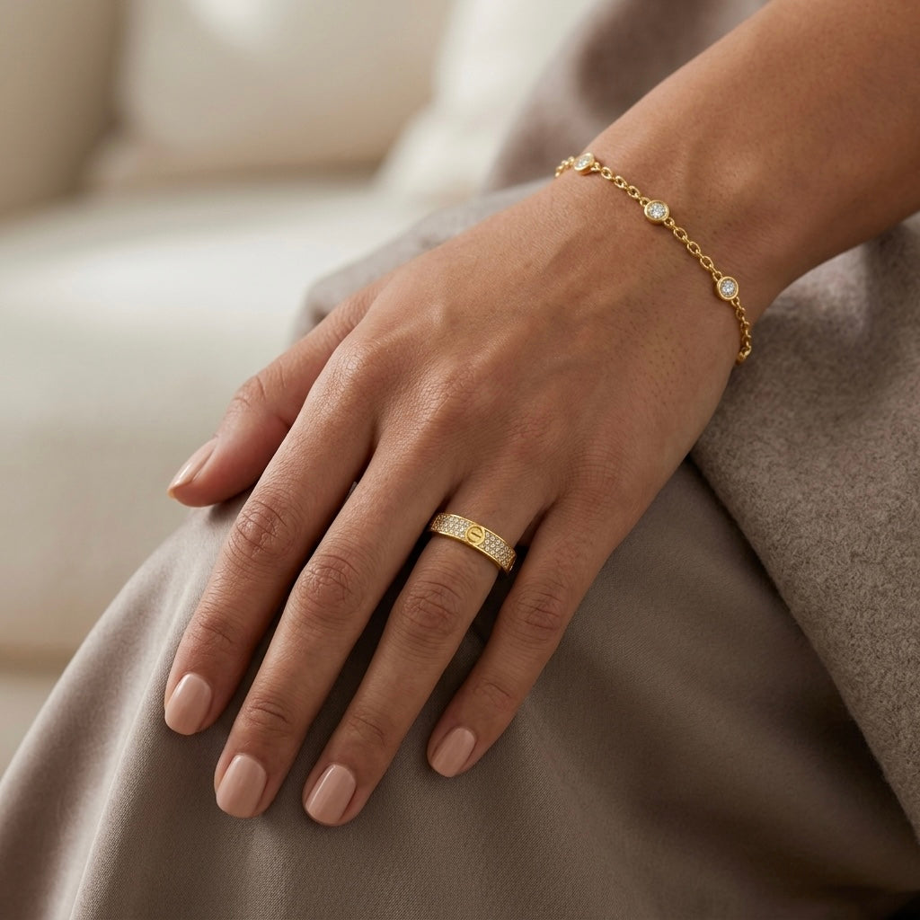 Pavé Crystal Luxury Ring