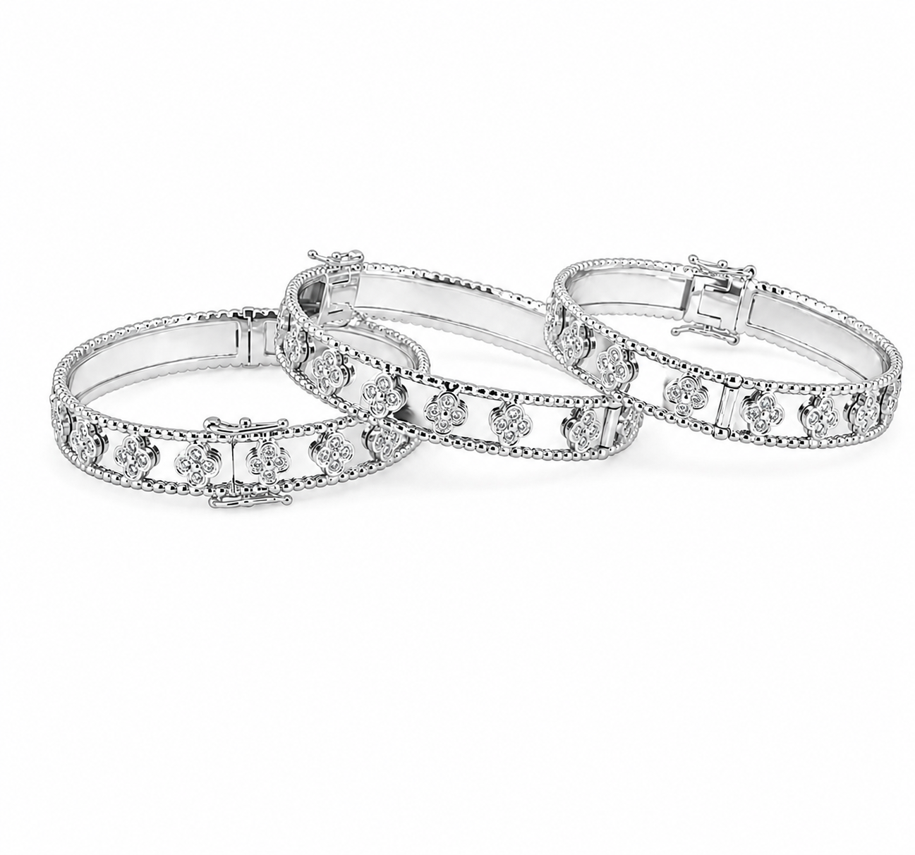 Celeste Clover Bangle