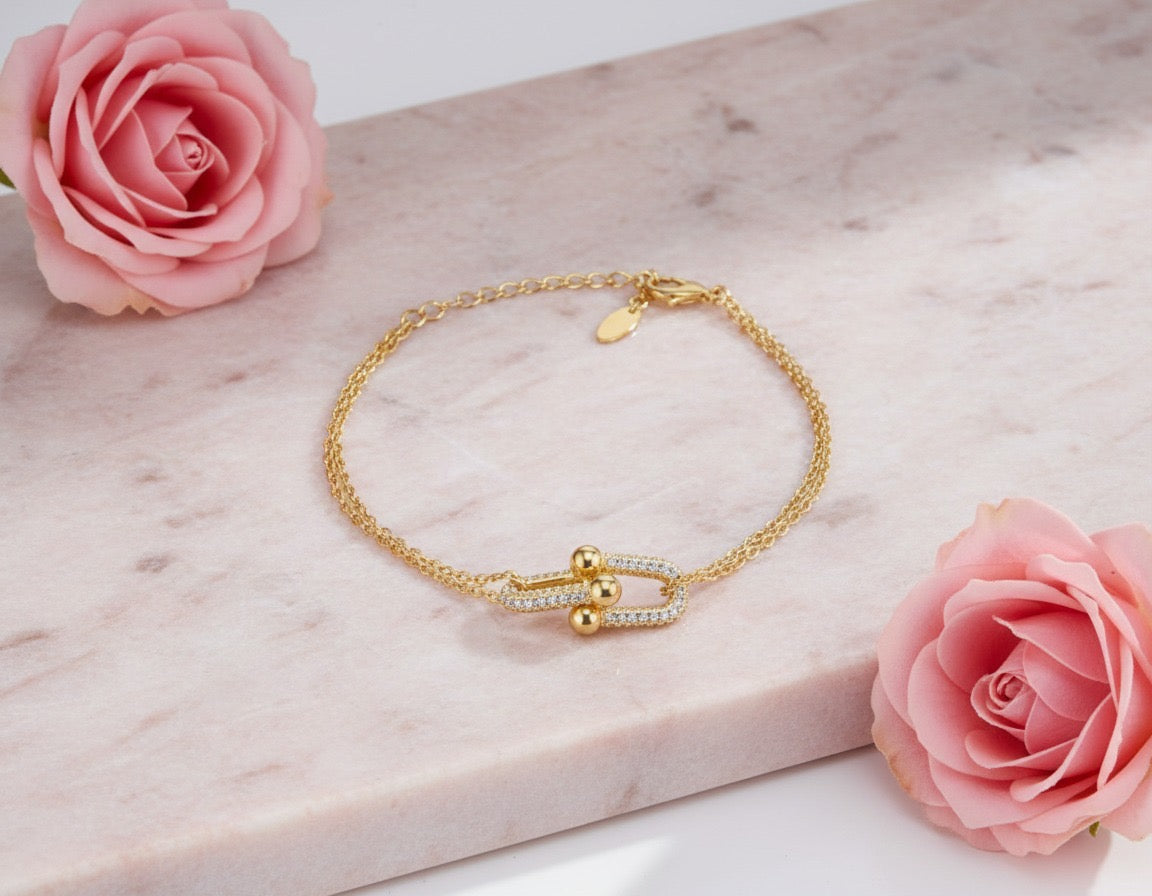 Lumière Link Crystal Bracelet