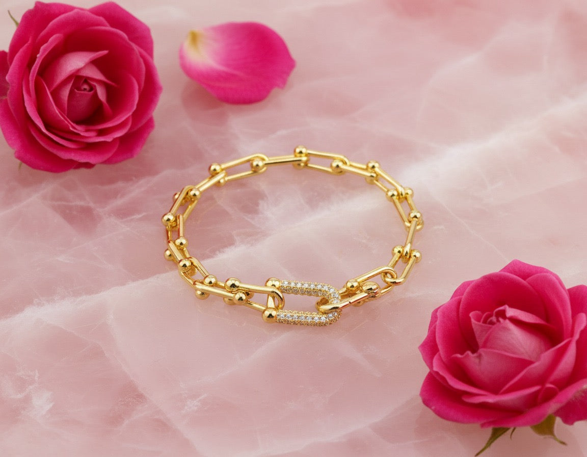 Signature Lock Chain Bracelet