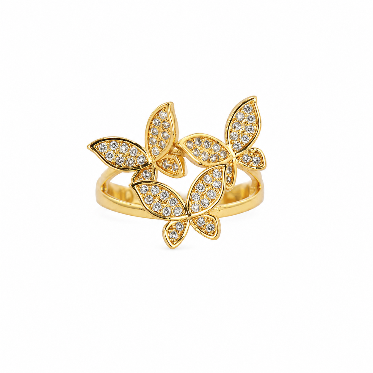 Golden Butterfly Ring