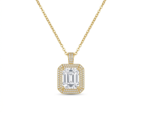 Radiant Emerald Cut Pendant