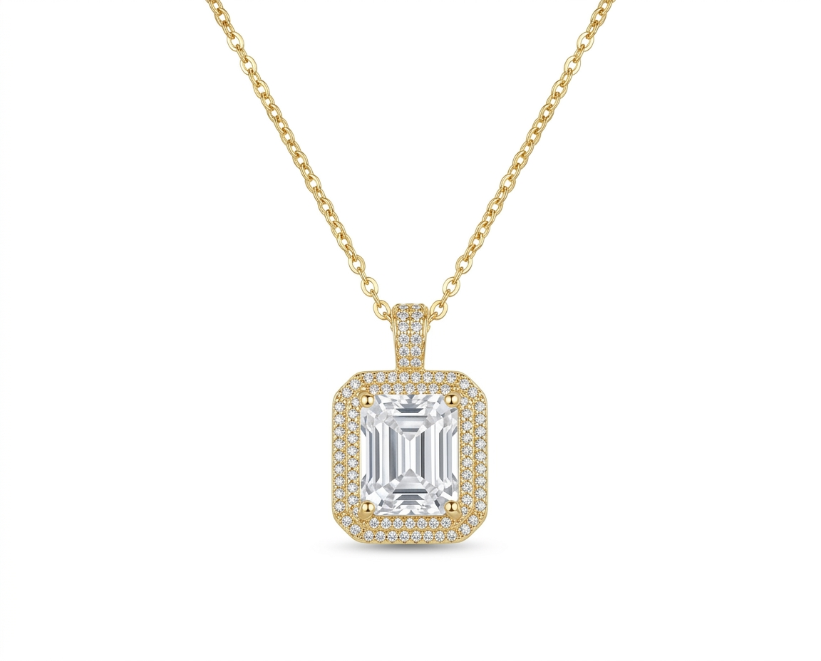 Radiant Emerald Cut Pendant