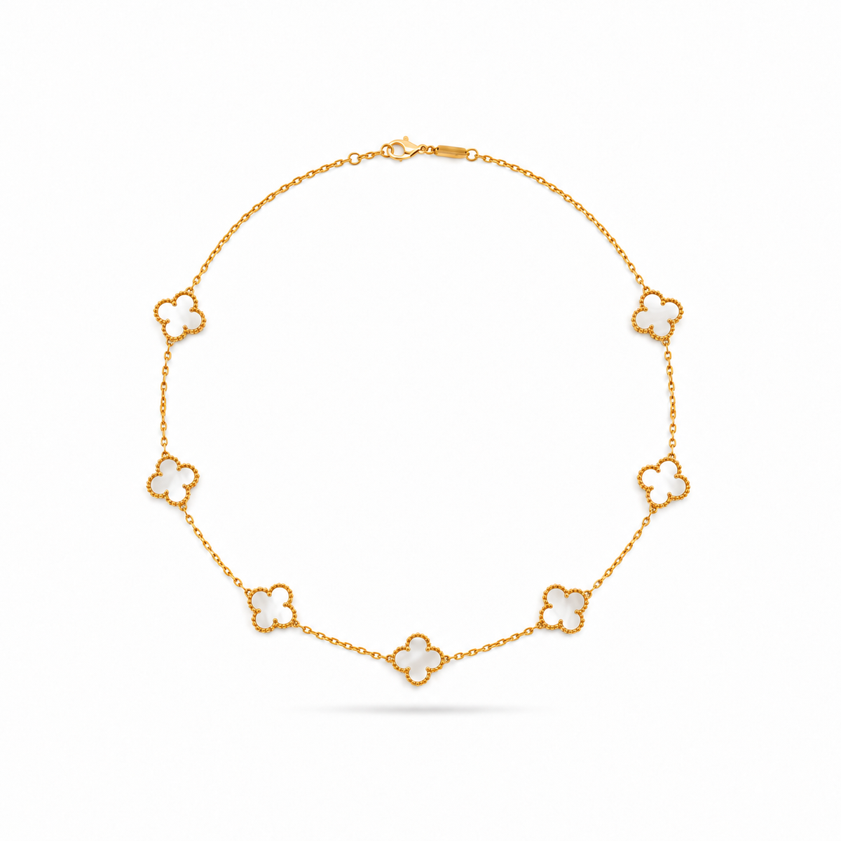 Ivory Luxe Clover Necklace
