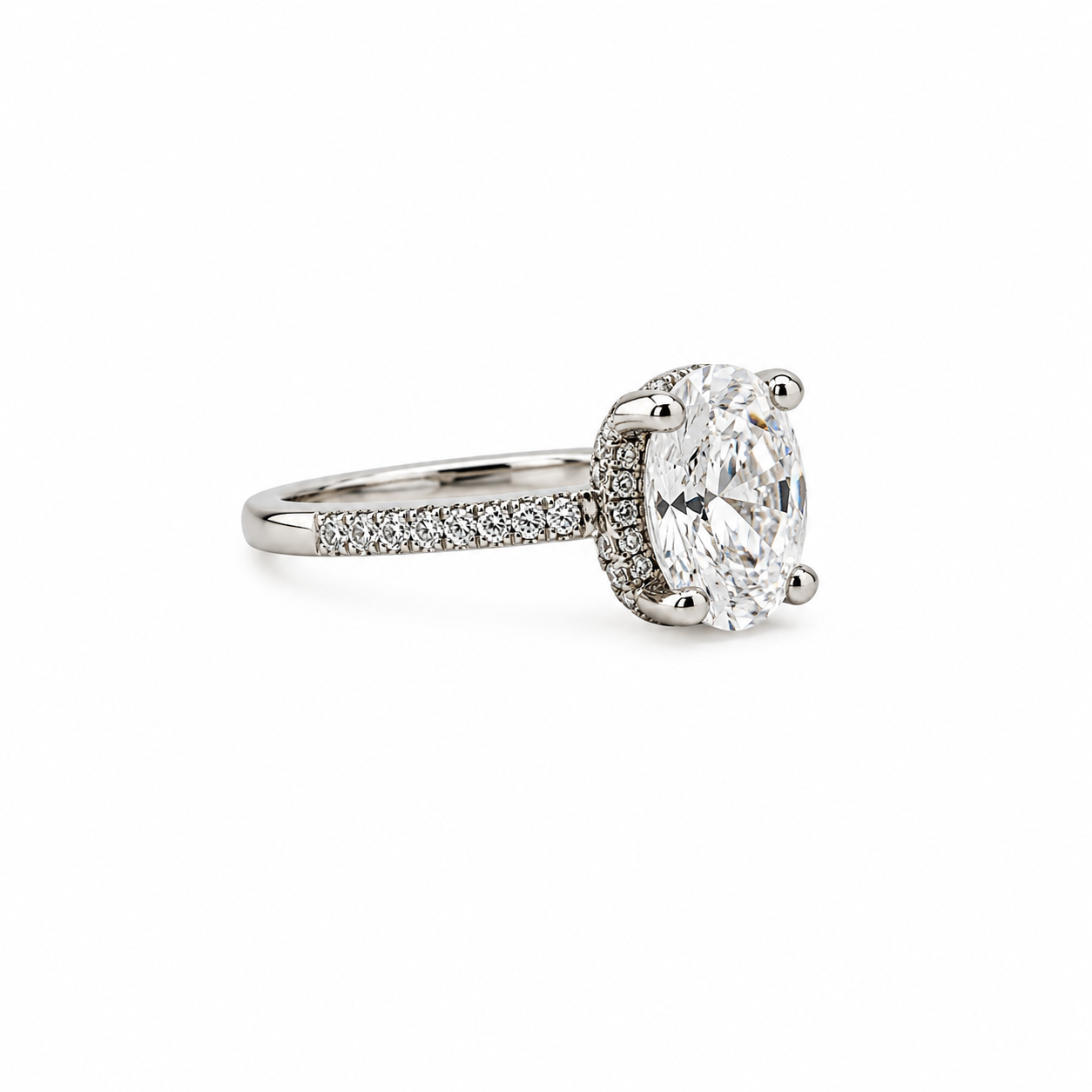Oval Crystal Ring – Size 5