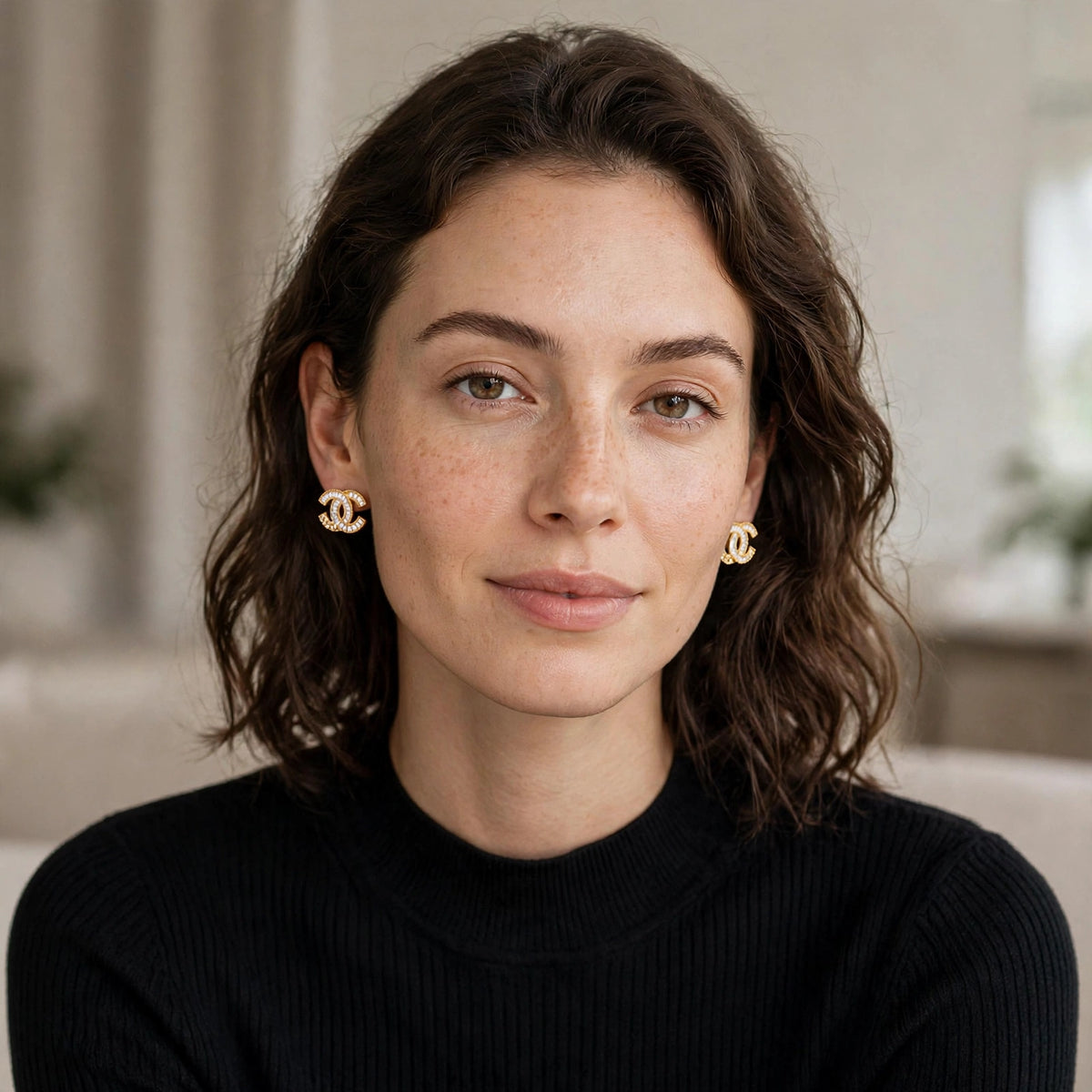 The Gilded Muse Baguette Stud Earrings