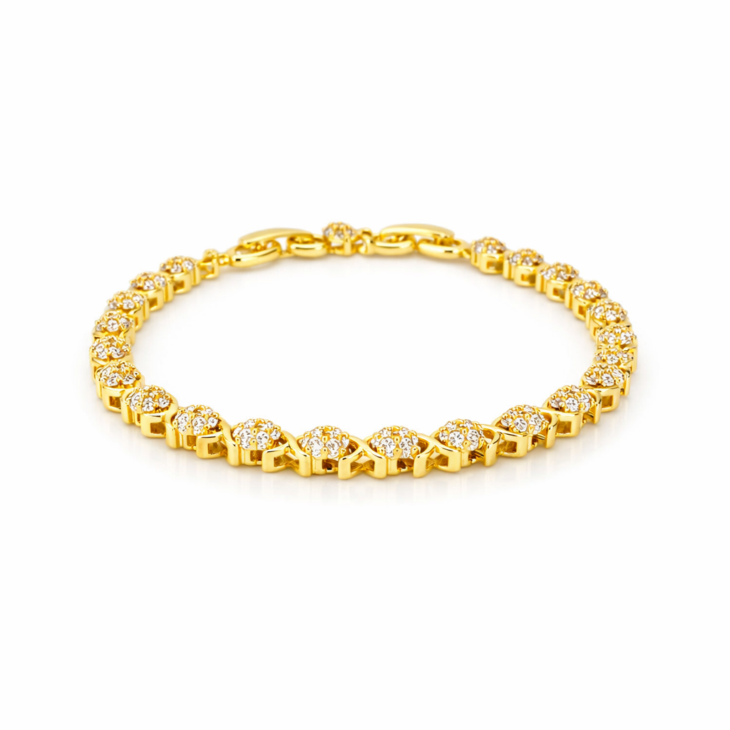 Luxe Clover Crystal Bracelet