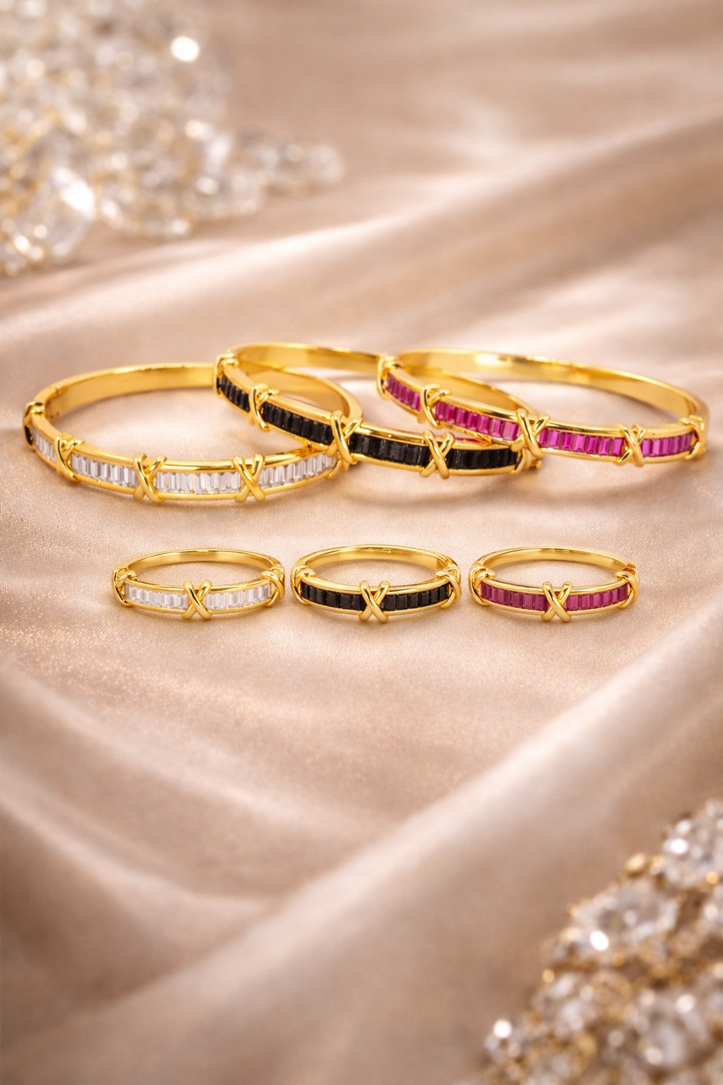 X Silver Signature Bangle & Ring