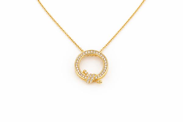 Lumière Circle Pendant Necklace