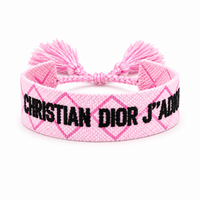 Pink Diamond Pattern Adjustable Bracelet – Luxury Inspired