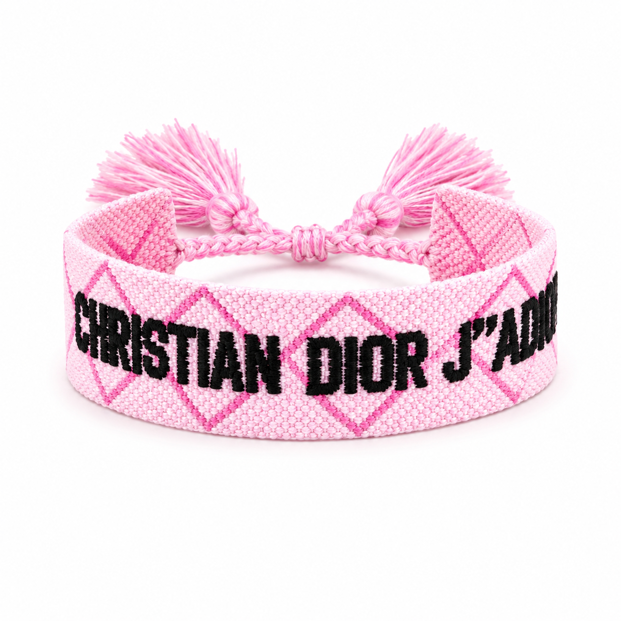 Pink Diamond Pattern Adjustable Bracelet – Luxury Inspired