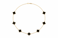 Noir Luxe Clover Necklace