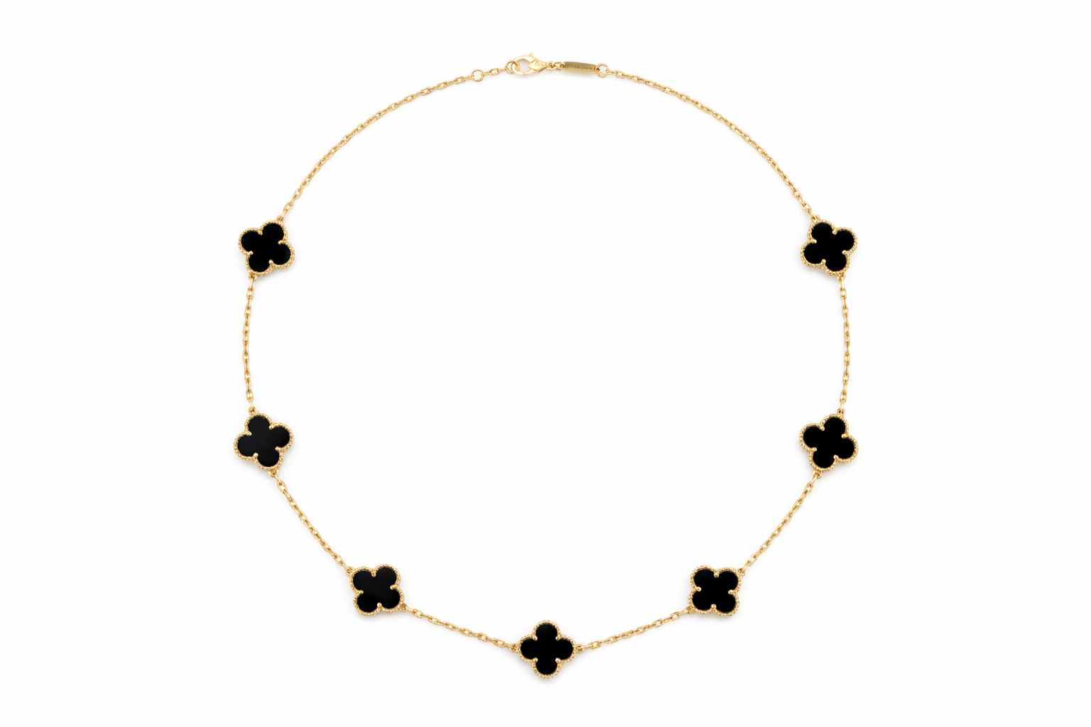 Noir Luxe Clover Necklace
