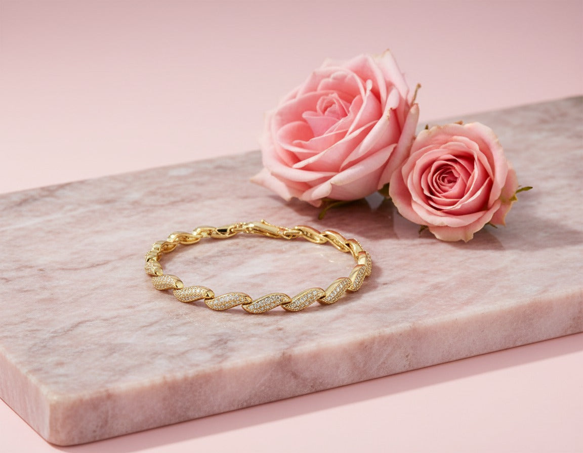 Twisted Luxe Crystal Bracelet