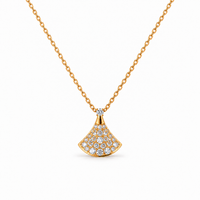 Aurelia Fan Pendant Necklace