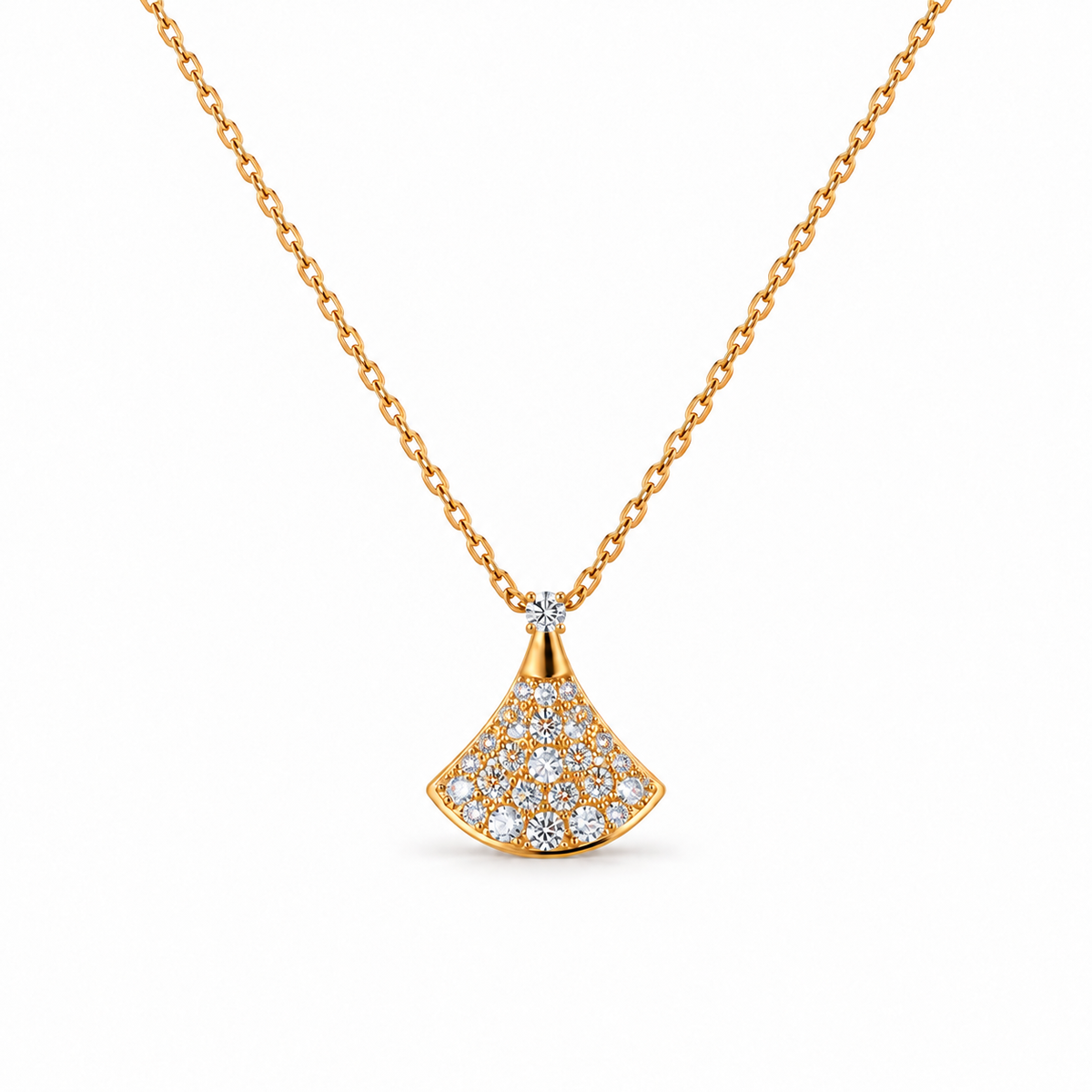 Aurelia Fan Pendant Necklace
