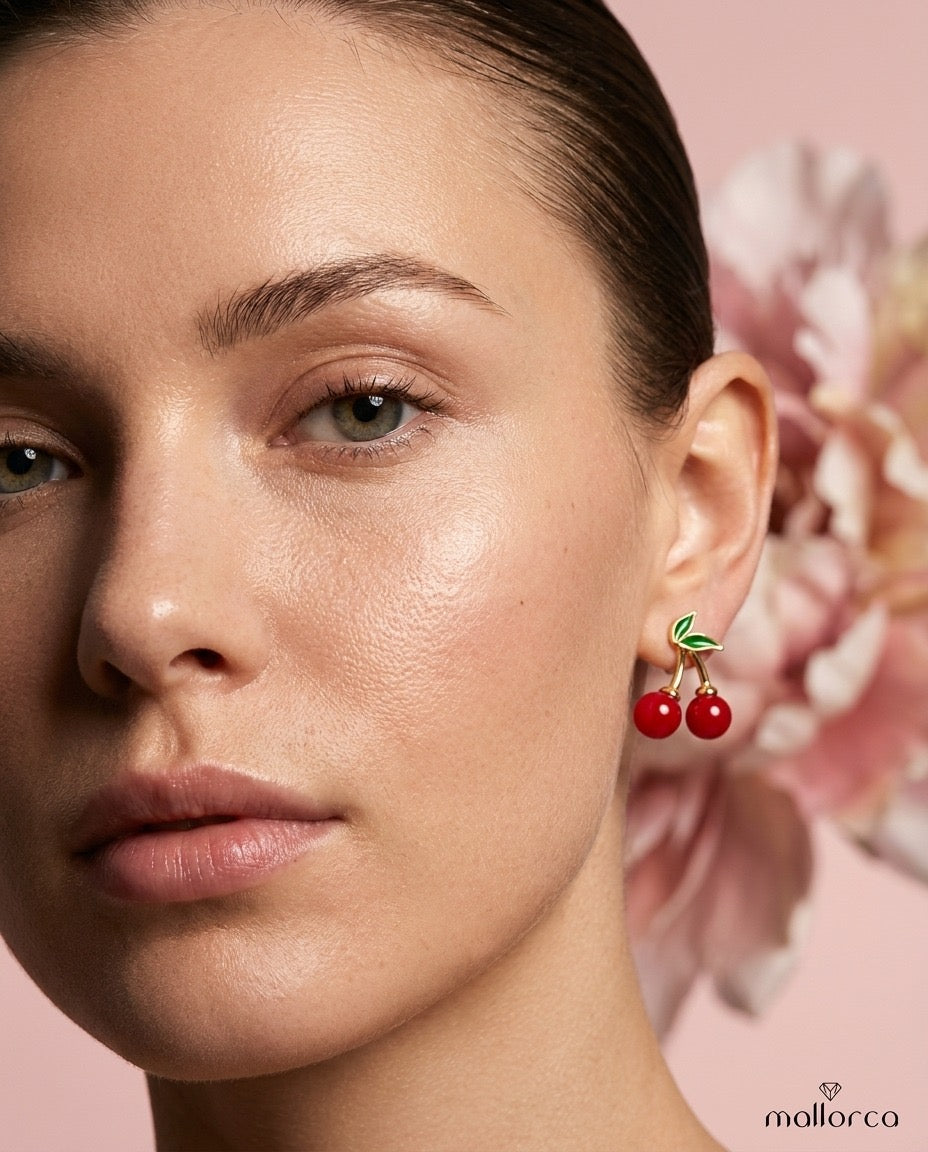 Cherry Drop Earrings