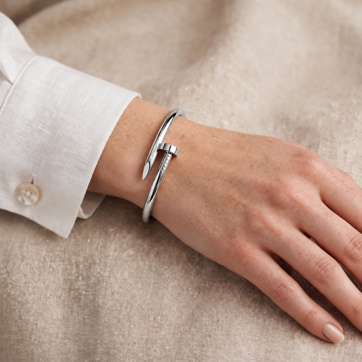 Signature Edition Silver Nail Bangle