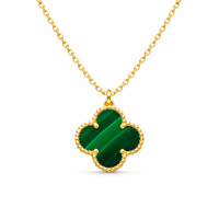 Luxury Green Clover Necklace