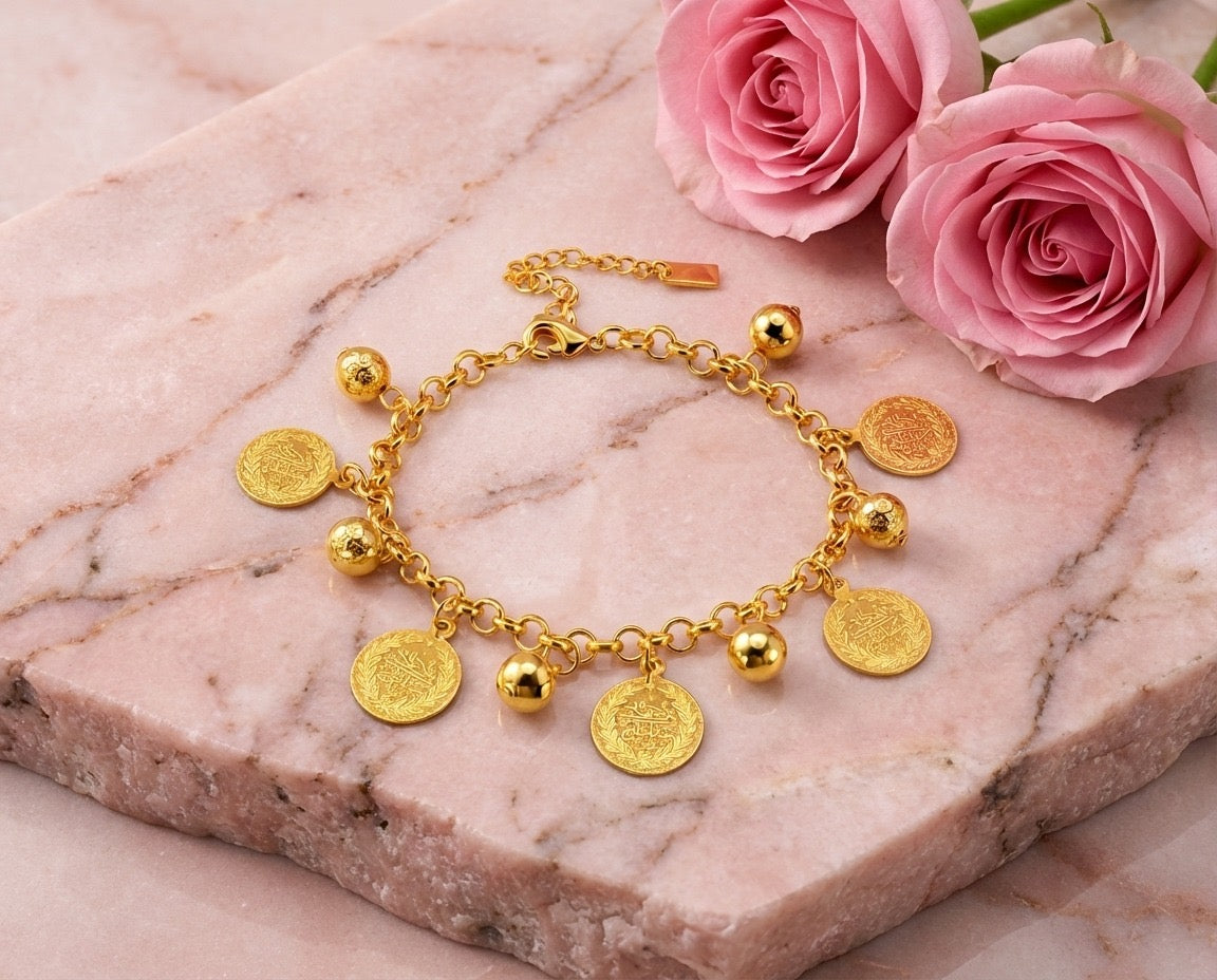 Noor Charm Gold Bracelet