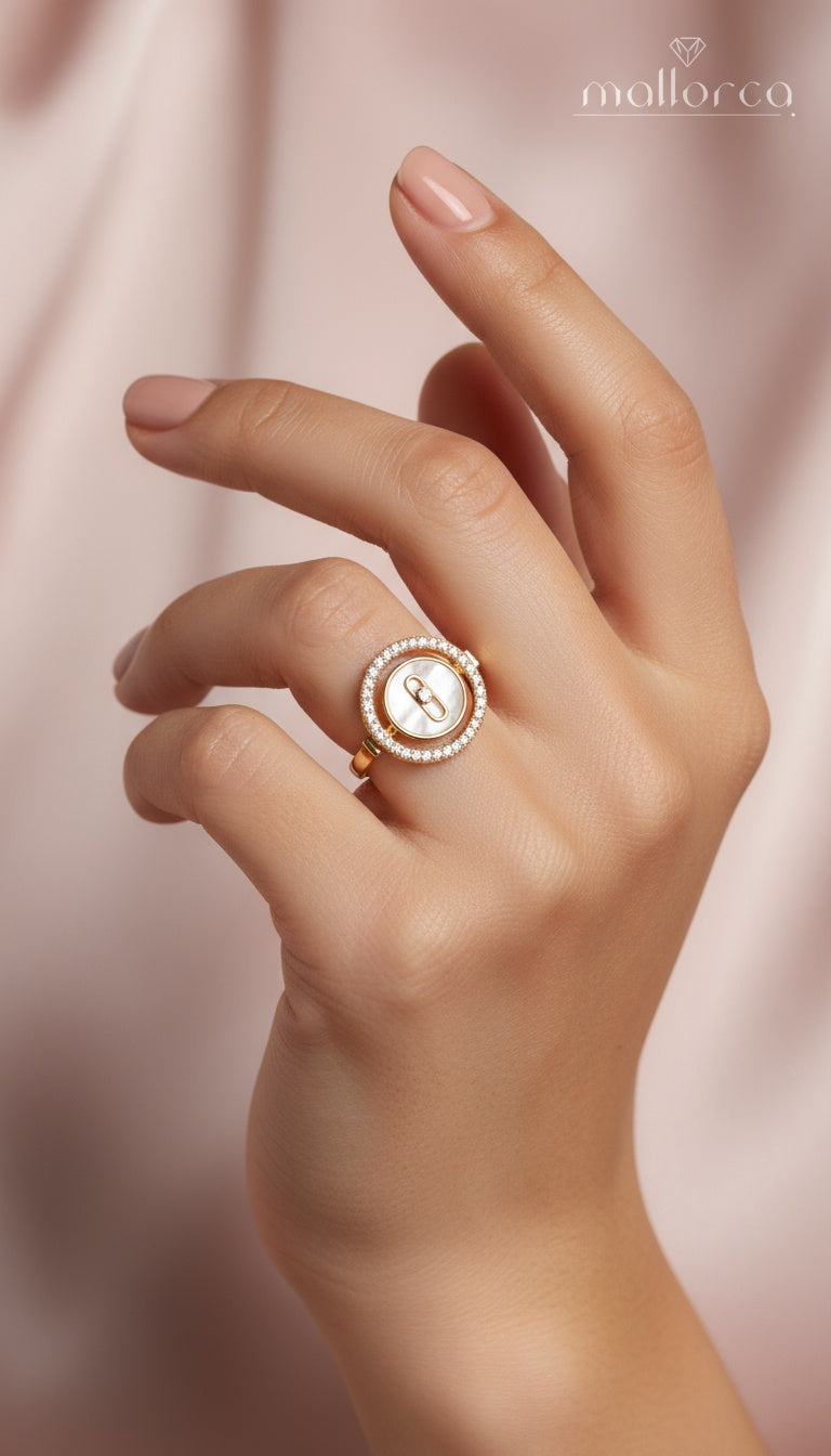 Gold Halo Emblem Ring