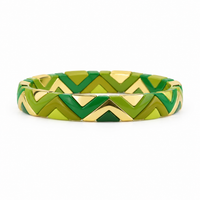 Emerald Mosaic Luxe Bangle