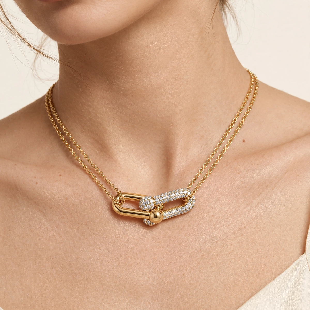 Master Link Pavé Necklace