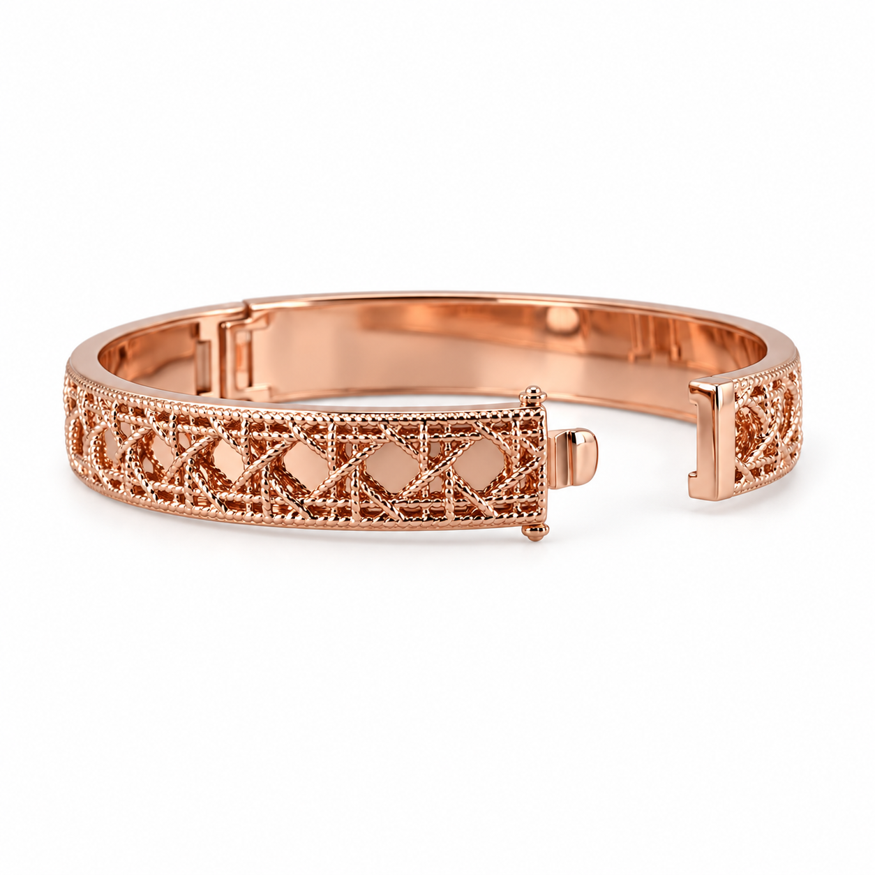 Rose Gold Lattice Bracelet