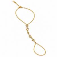 Golden Triangle Crystal Hand Chain