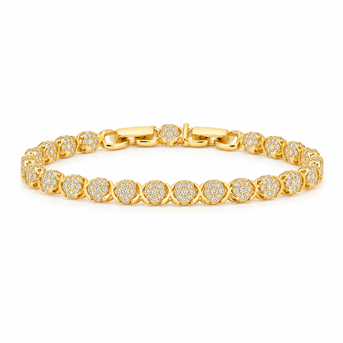 Luxe Clover Crystal Bracelet