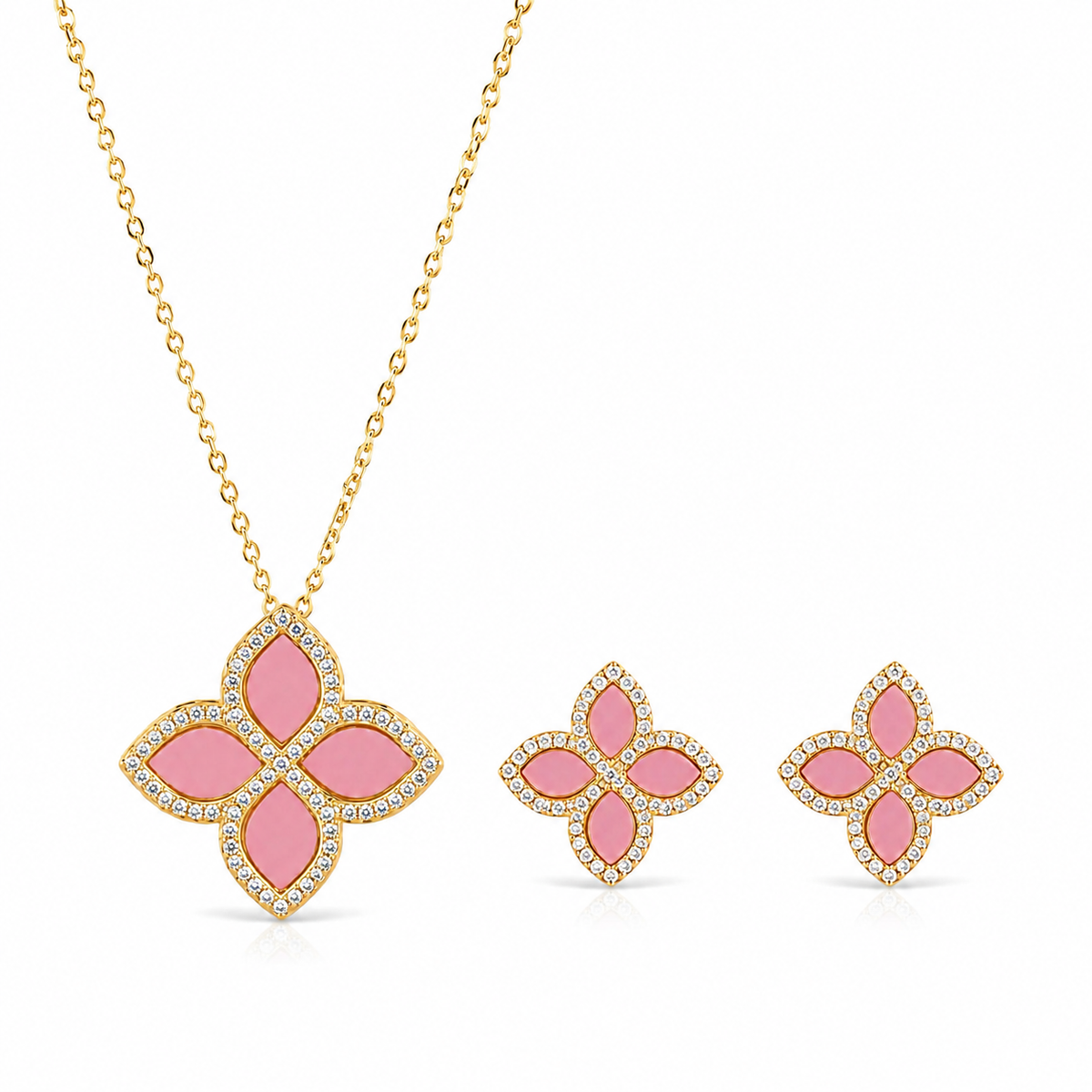 Blush Clover Jewelry Set