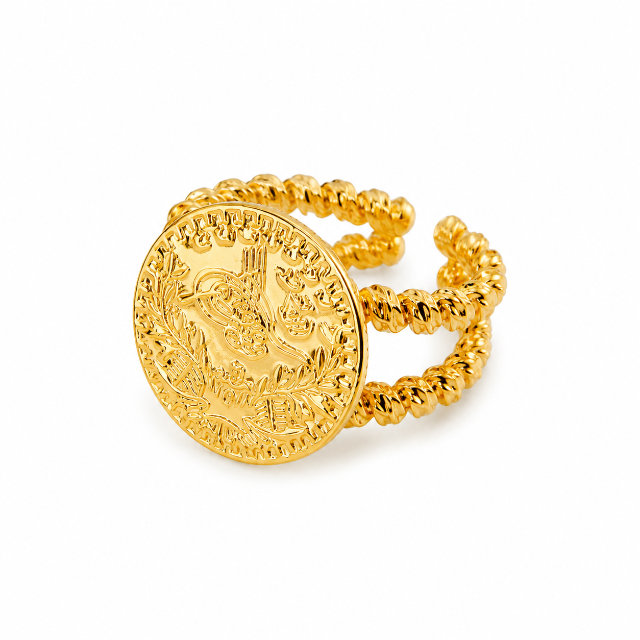 Ottoman Coin Statement Ring