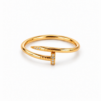 Signature Edition Gold Zircon Nail Ring