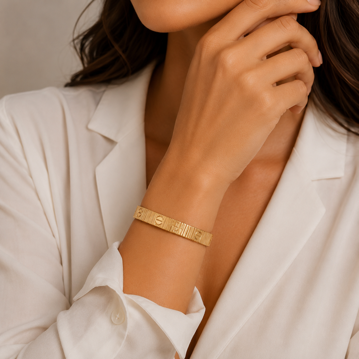 Stretch Gold Bracelet