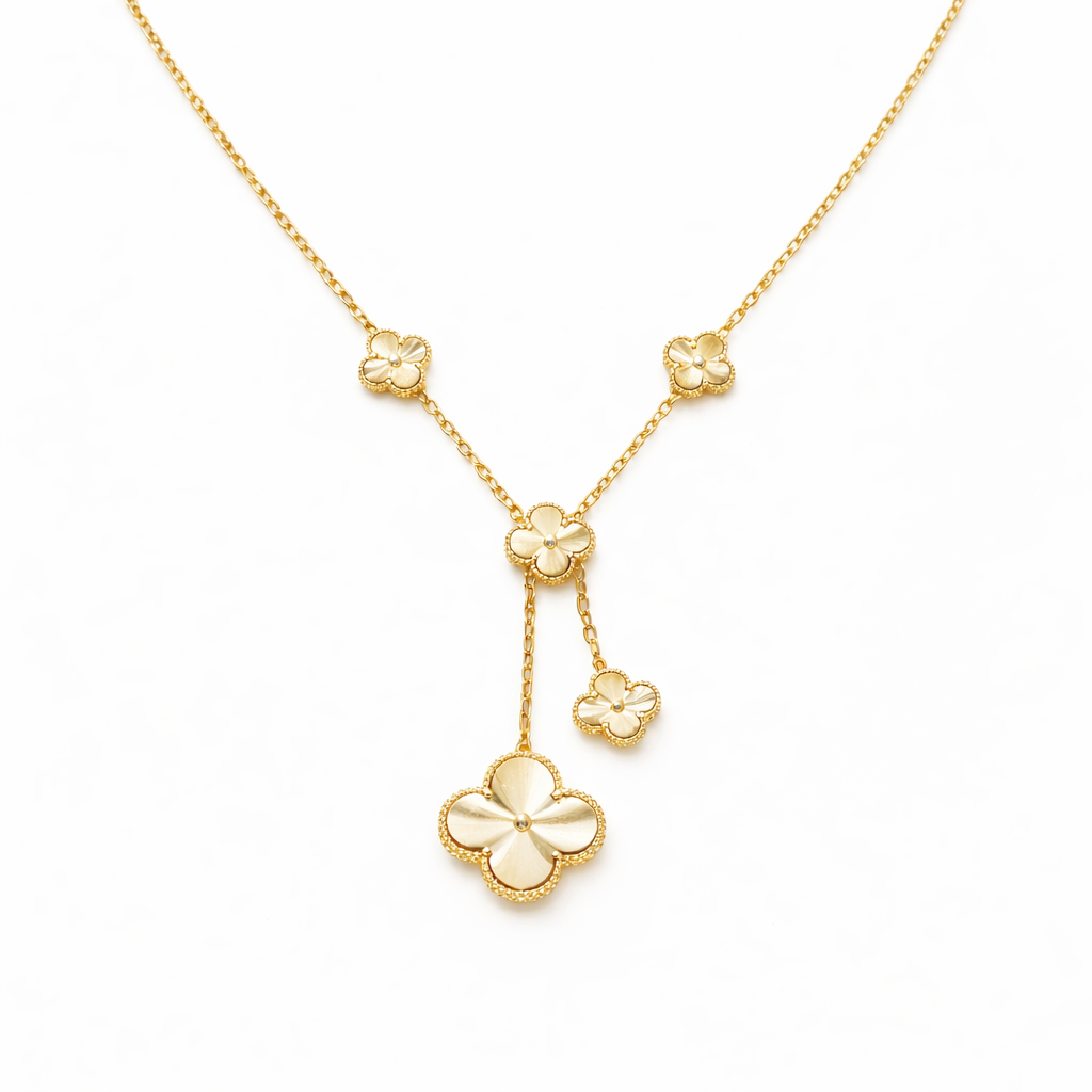 Lumière Clover Drop Necklace