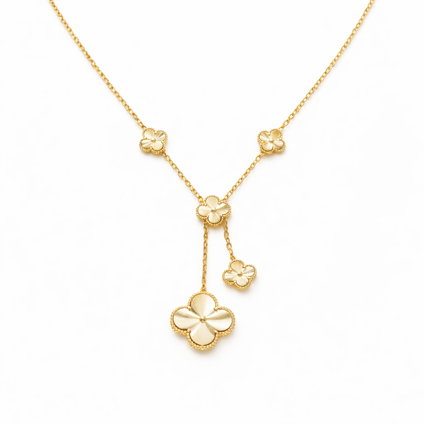 Lumière Clover Drop Necklace
