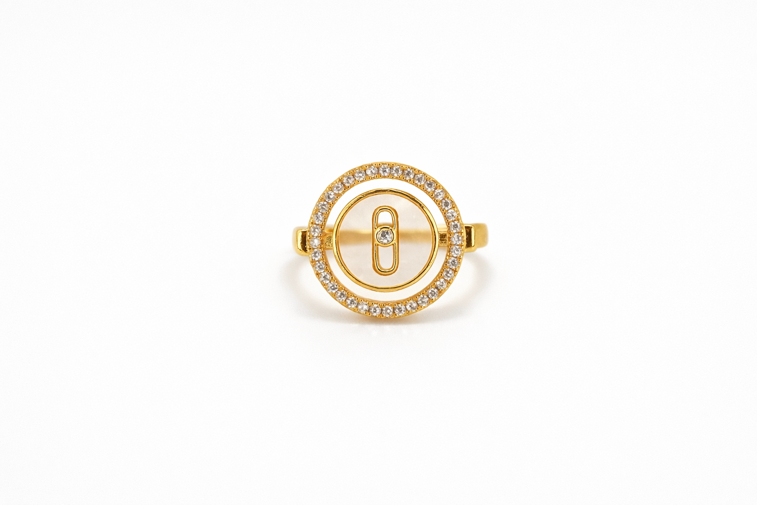 Gold Halo Emblem Ring
