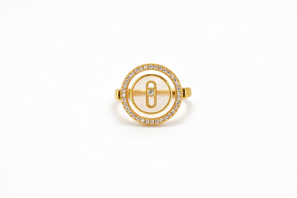 Gold Halo Emblem Ring