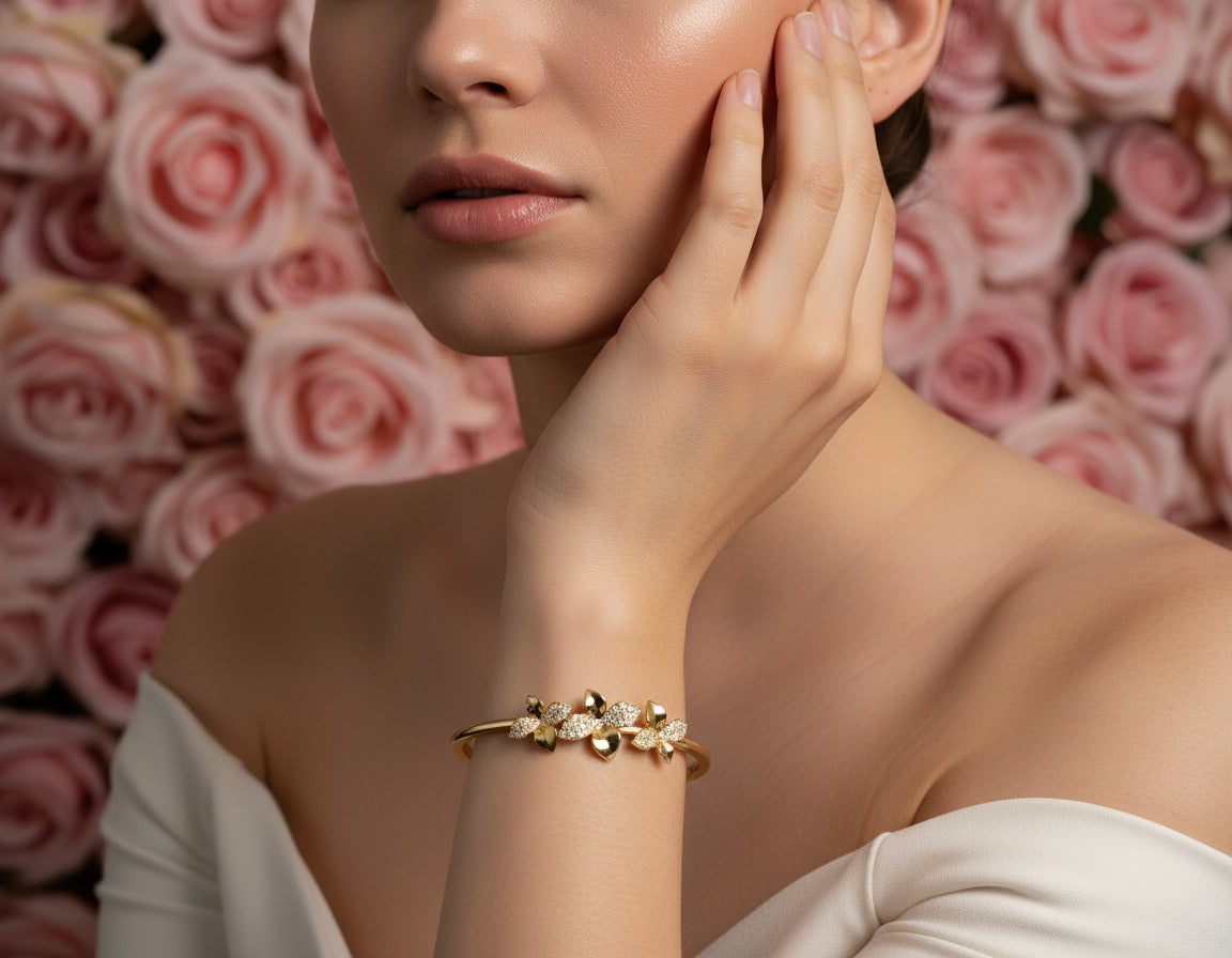 Blossom Crystal Bangle