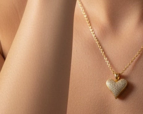 Amore Pavé Heart Necklace