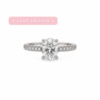 Oval Crystal Ring – Size 5