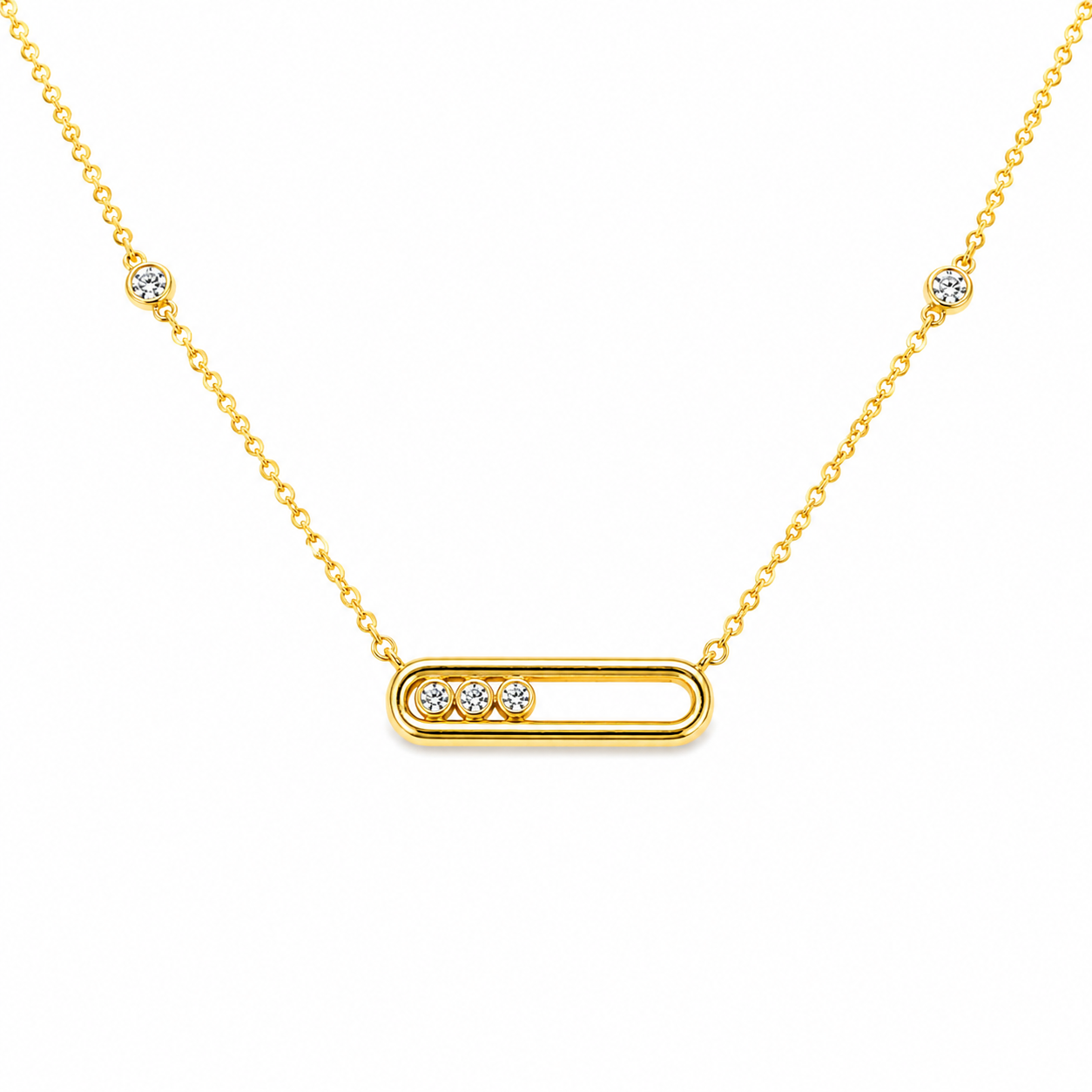 Minimal Spark Bar Necklace
