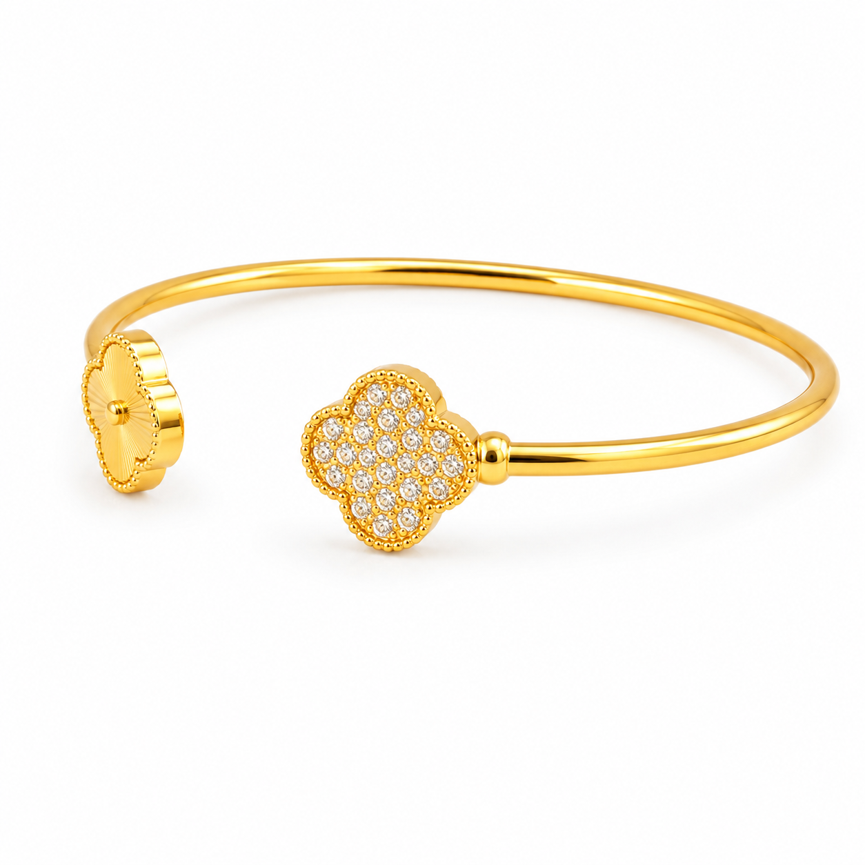 Clover Duo Open Bangle