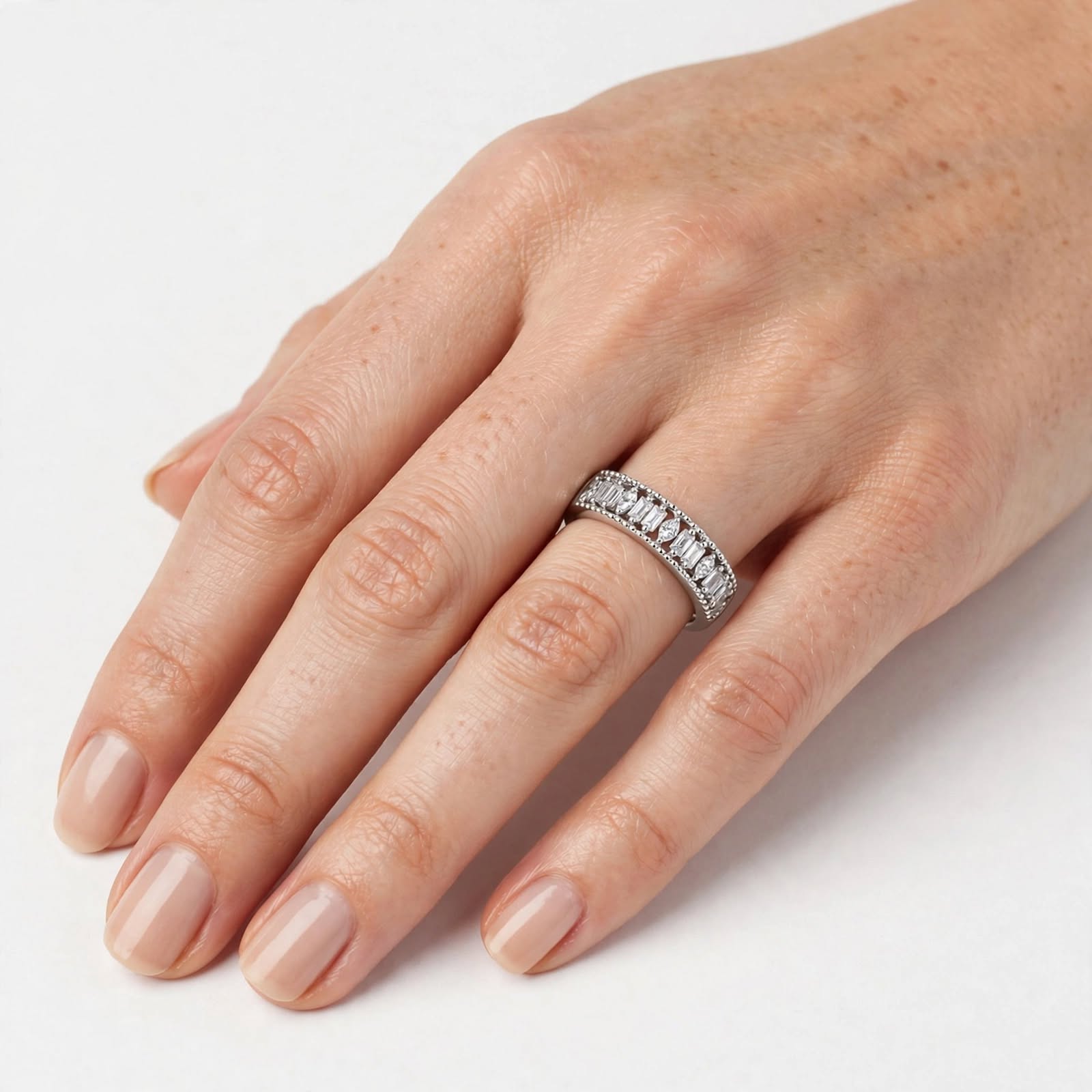 Crystal Band Ring – Size 8